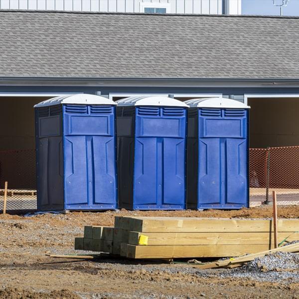 Heavy-duty construction site porta potty in Plant City, Florida